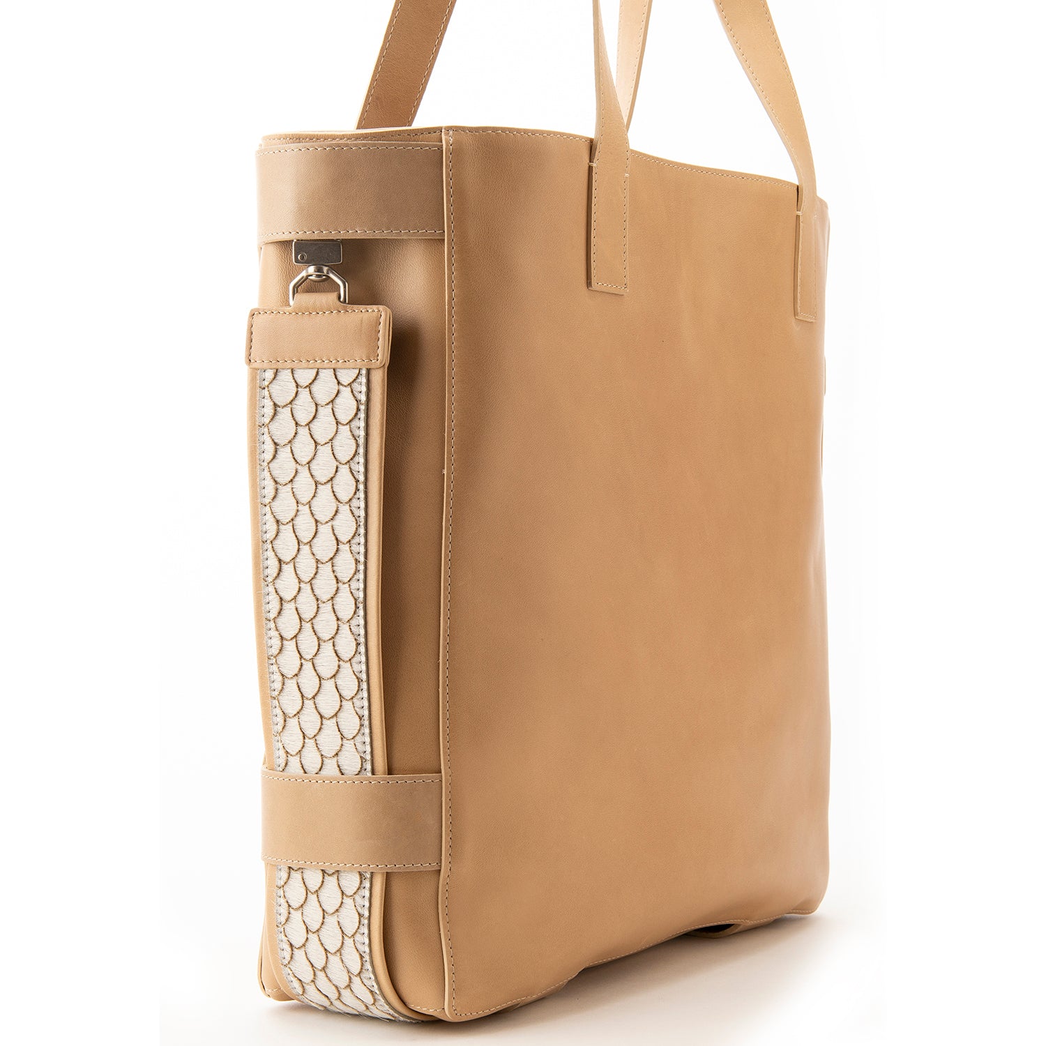 Taupe Leather Terra Tote
