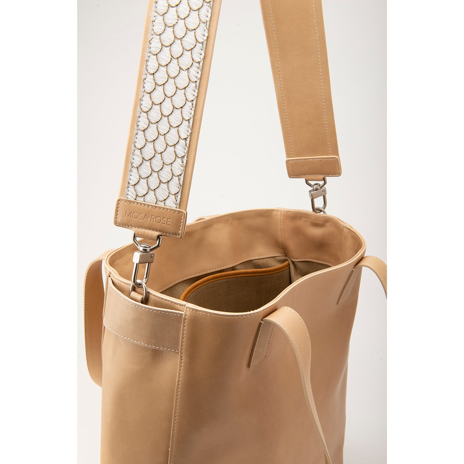 Taupe Leather Terra Tote