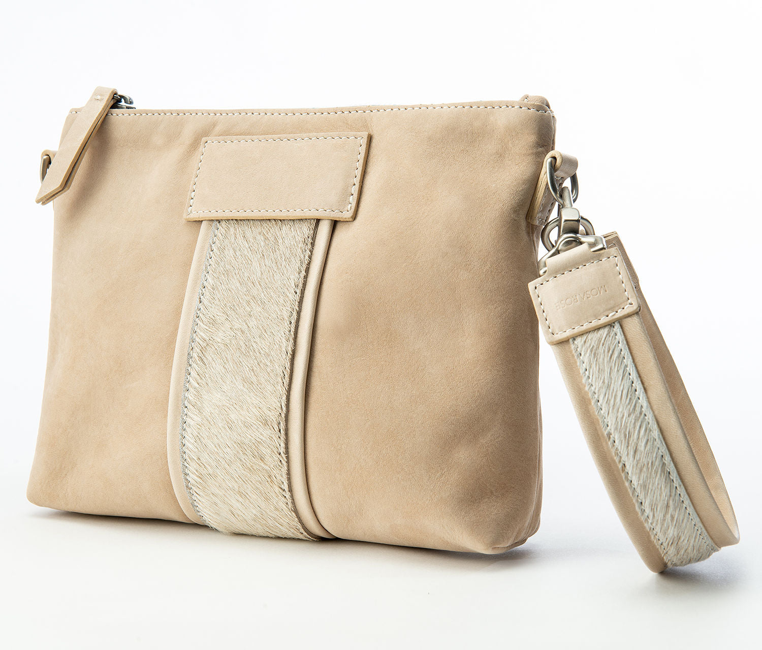 Taupe Nubuck Camino Clutch