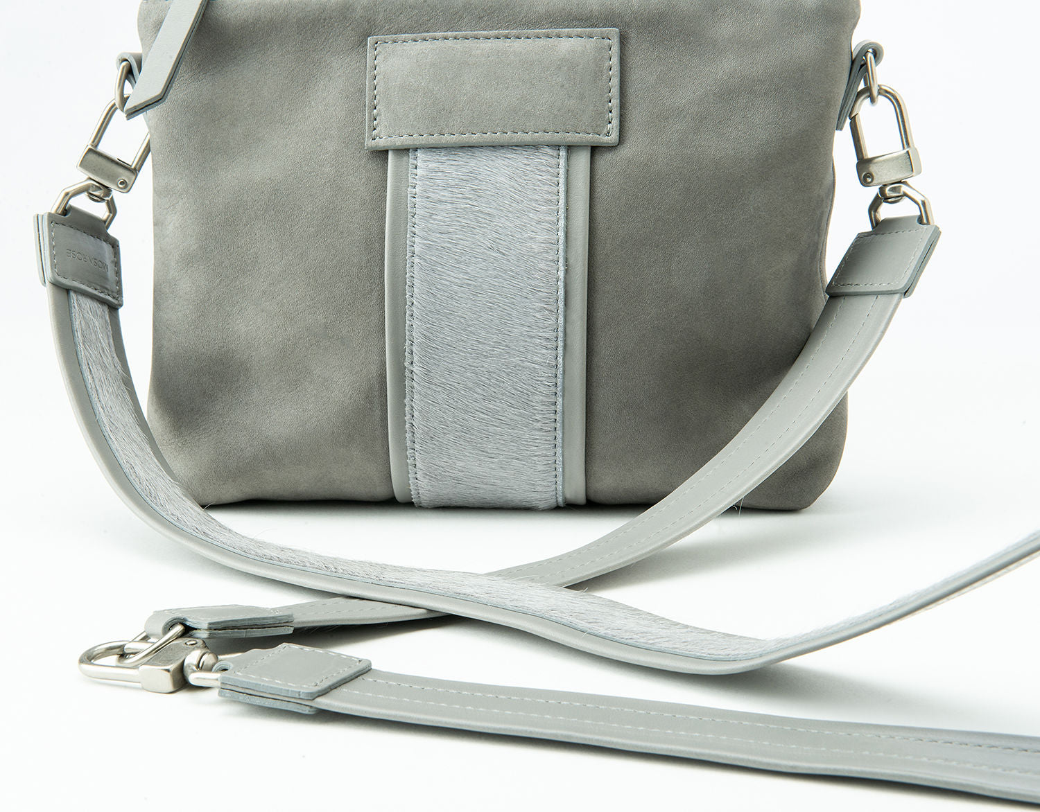 Grey Nubuck Camino Clutch