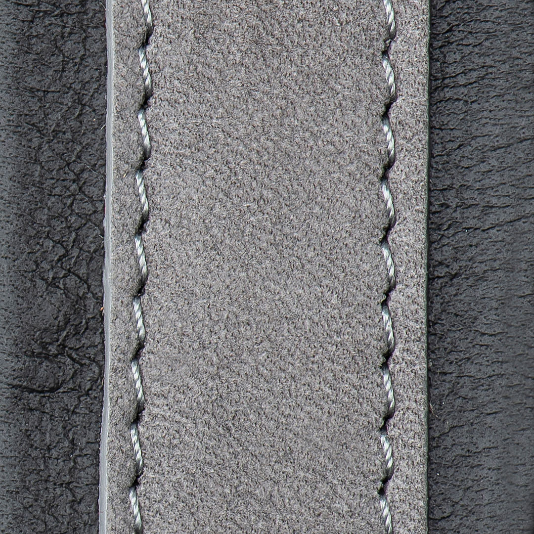 Black Grey Nubuck Signature Thin Strap